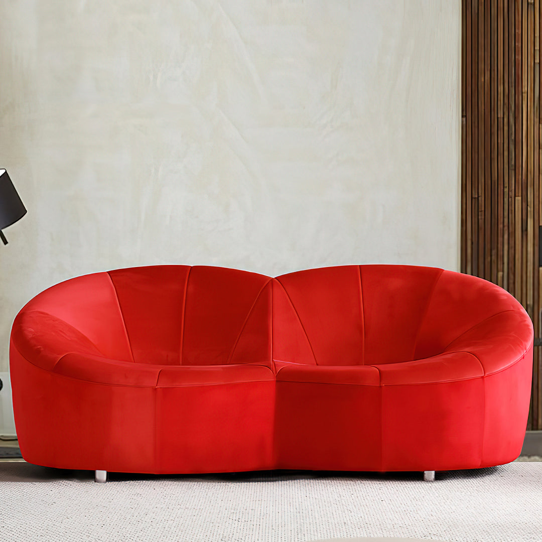 Vintage Velvet  Pumpkin Sofa 3 Seats