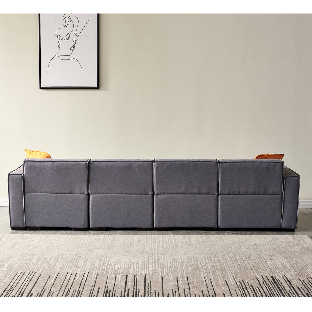 Modular U Shaped 4-Seater Sectional Sofa