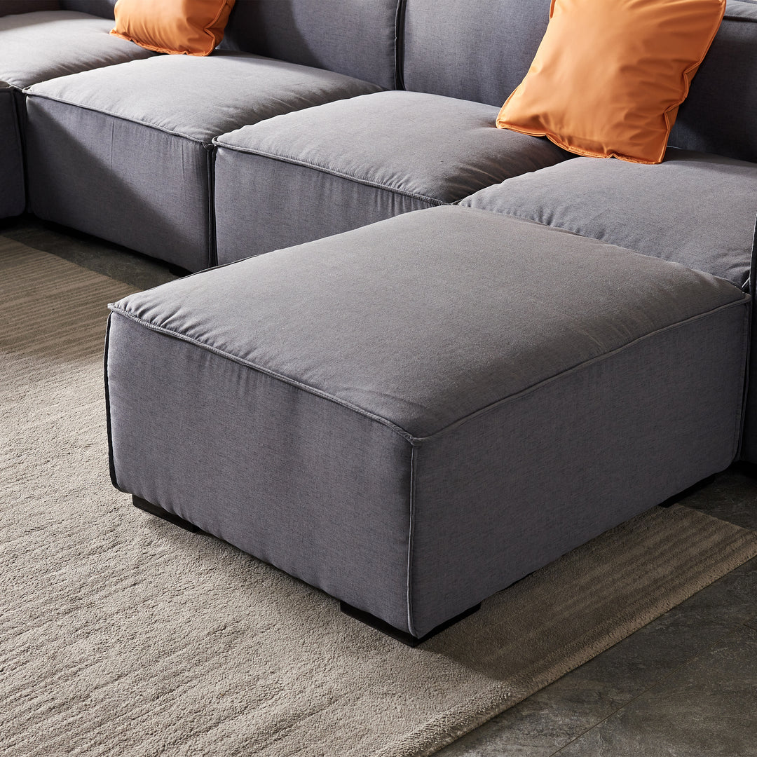 Modular U Shaped 4-Seater Sectional Sofa