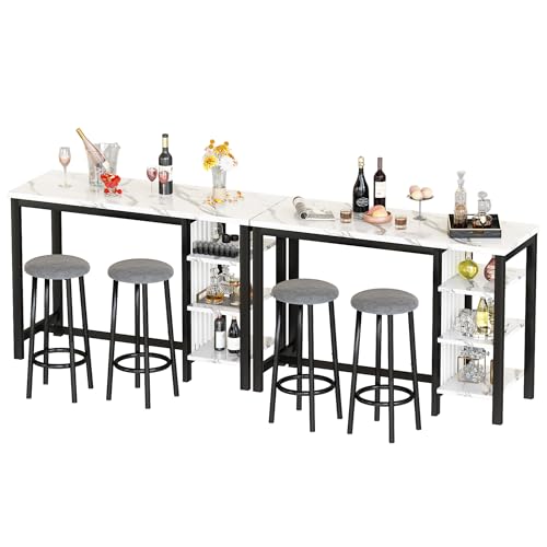 3-Piece Marble Table and Chairs Set
