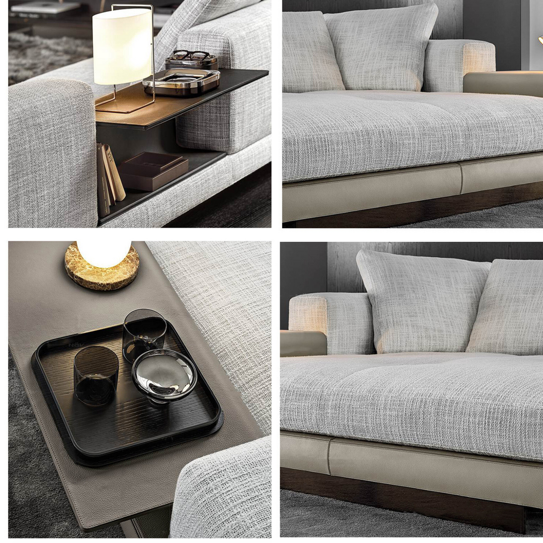Italy Luxury Connelly L-Shape Corner Sectional Sofa