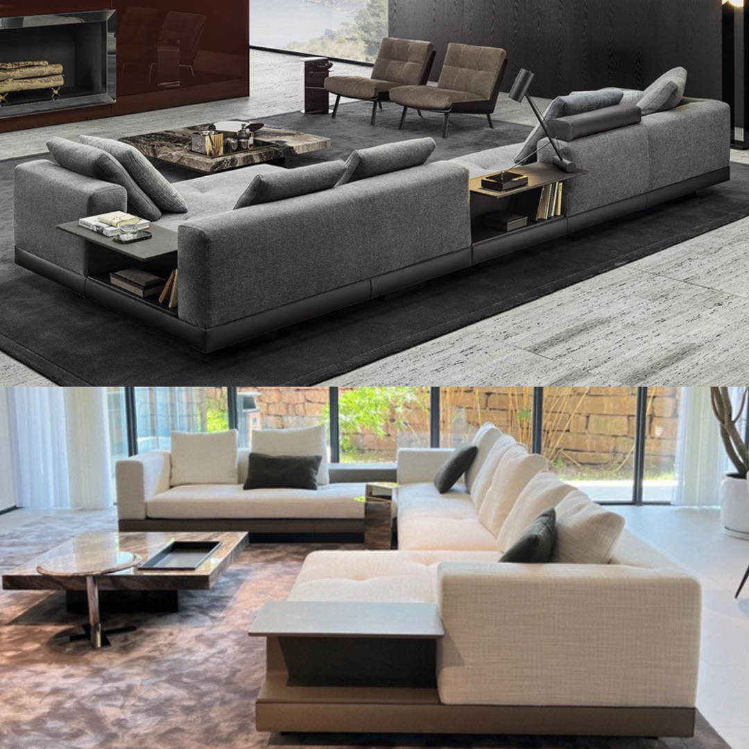 Italy Luxury Connelly L-Shape Corner Sectional Sofa