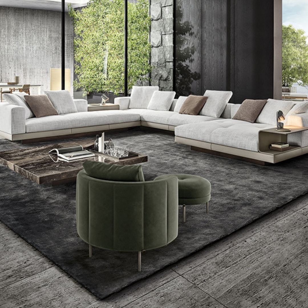 Italy Luxury Connelly L-Shape Corner Sectional Sofa