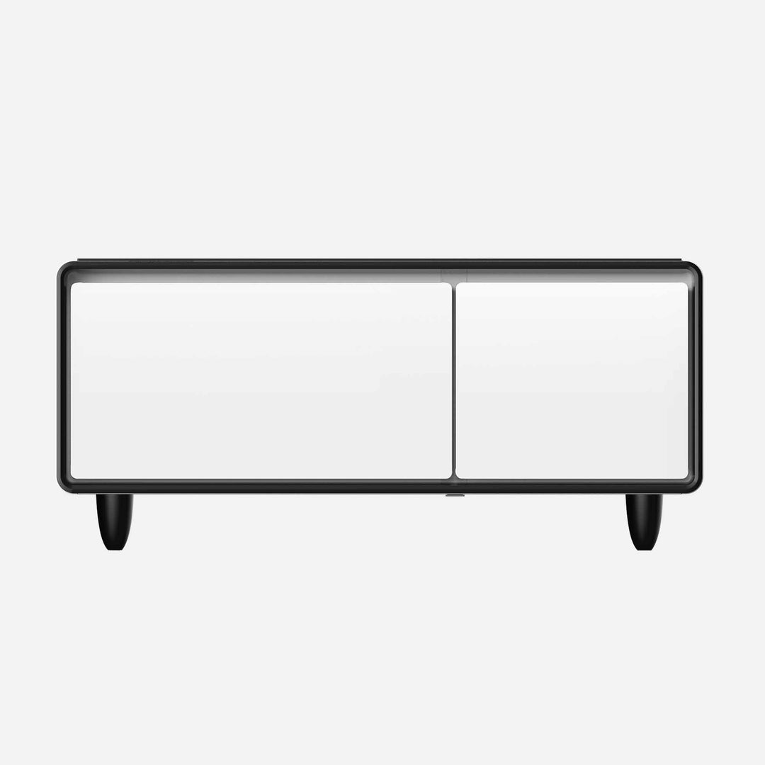 Shinju Modern Smart mini Coffee Table with Built in Fridge,white