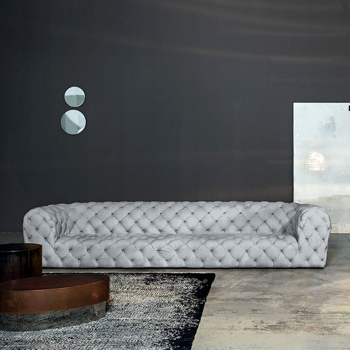 Sitka Premium Leather Chester Moon Sofa