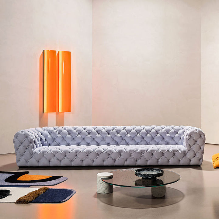 Sitka Premium Leather Chester Moon Sofa