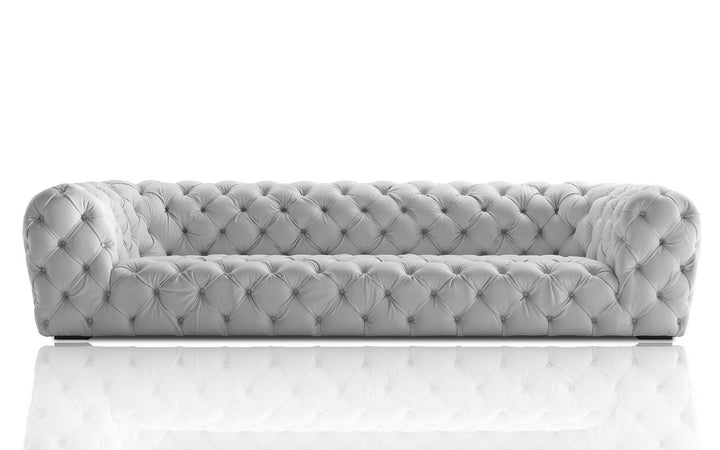 Sitka Premium Leather Chester Moon Sofa