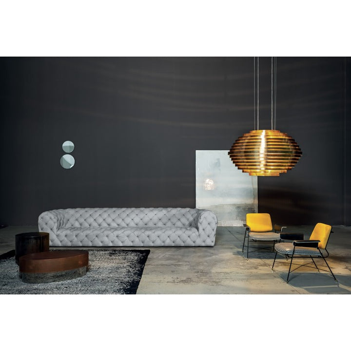 Sitka Premium Leather Chester Moon Sofa