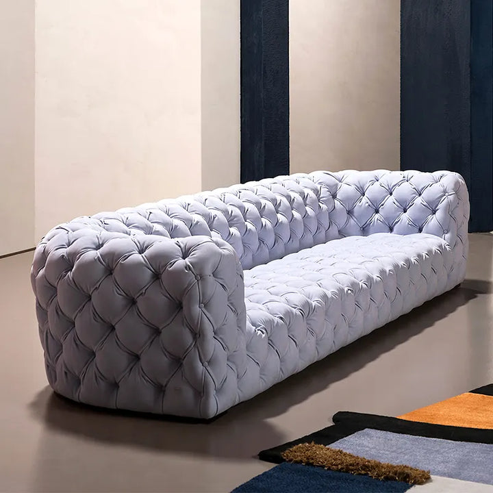 Sitka Premium Leather Chester Moon Sofa