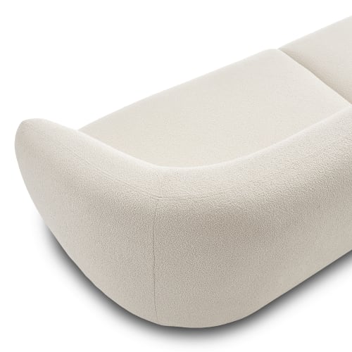 Auburn Velvet Curved Modular 4 Seater Sofa