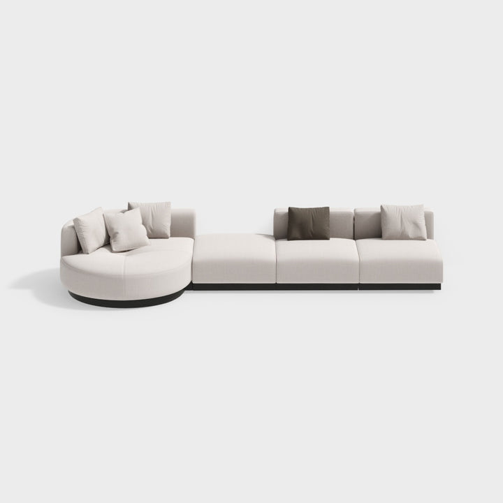 146.9'' L-Shaped Sectional Corner Modern Modular Sofa