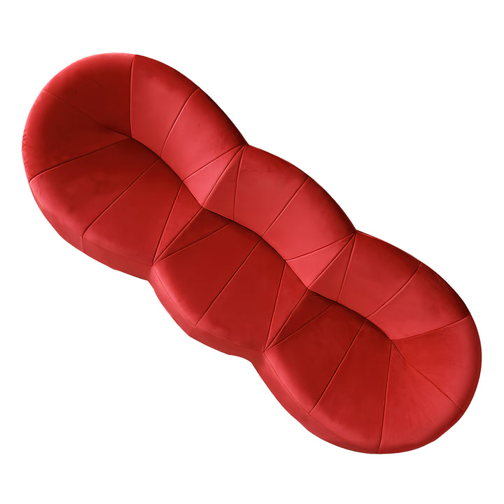 Vintage Velvet  Pumpkin Sofa 3 Seats
