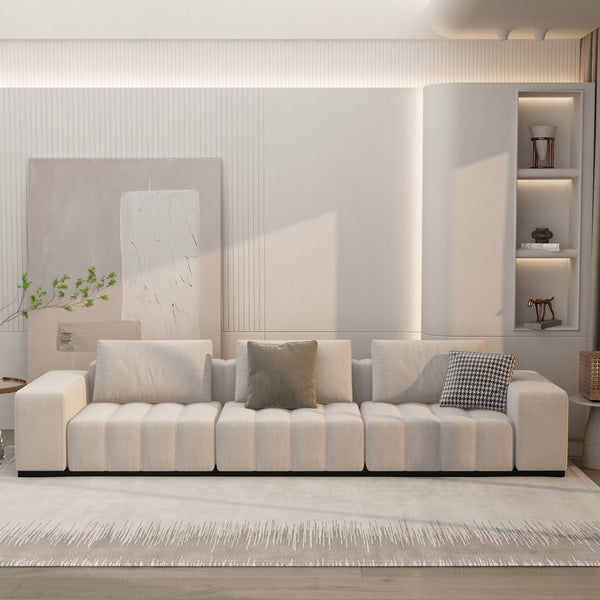Madge Living Room Technology Fabric Piano Key Luxury Modern Art Sofa