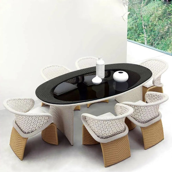 Aluminum Outdoor Dining Set 7 Pieces