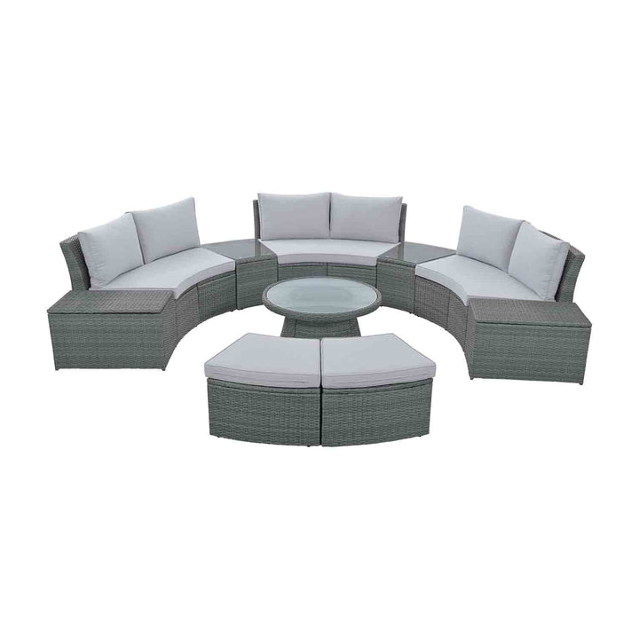 Irta Rattan Outdoor Sectional with Storage