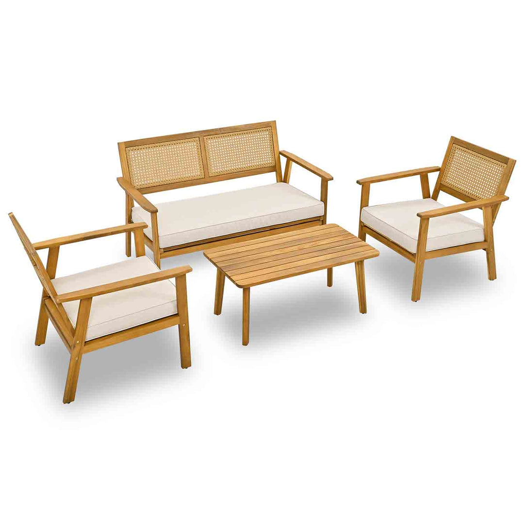 Oasis Acacia Wood Outdoor Conversation Sets-4 Seat