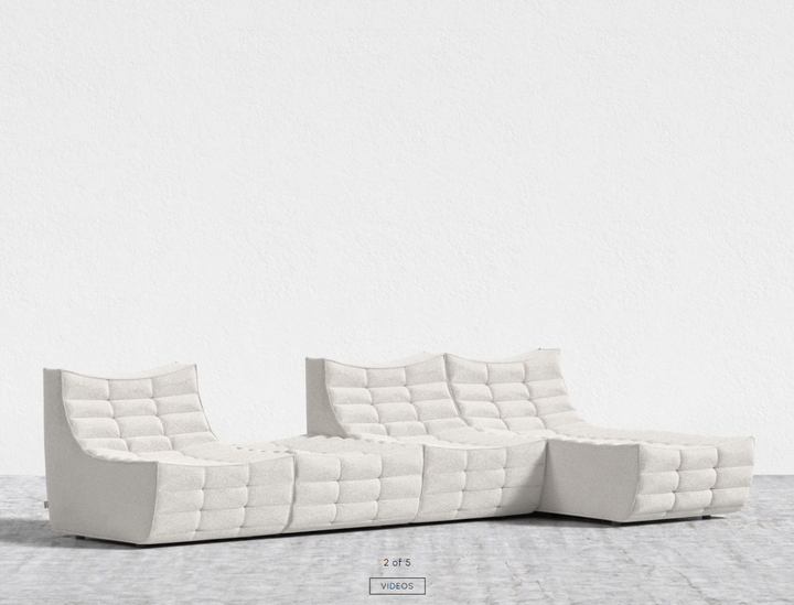 Baxter Vintage Square Array Modular Sectional Sofa