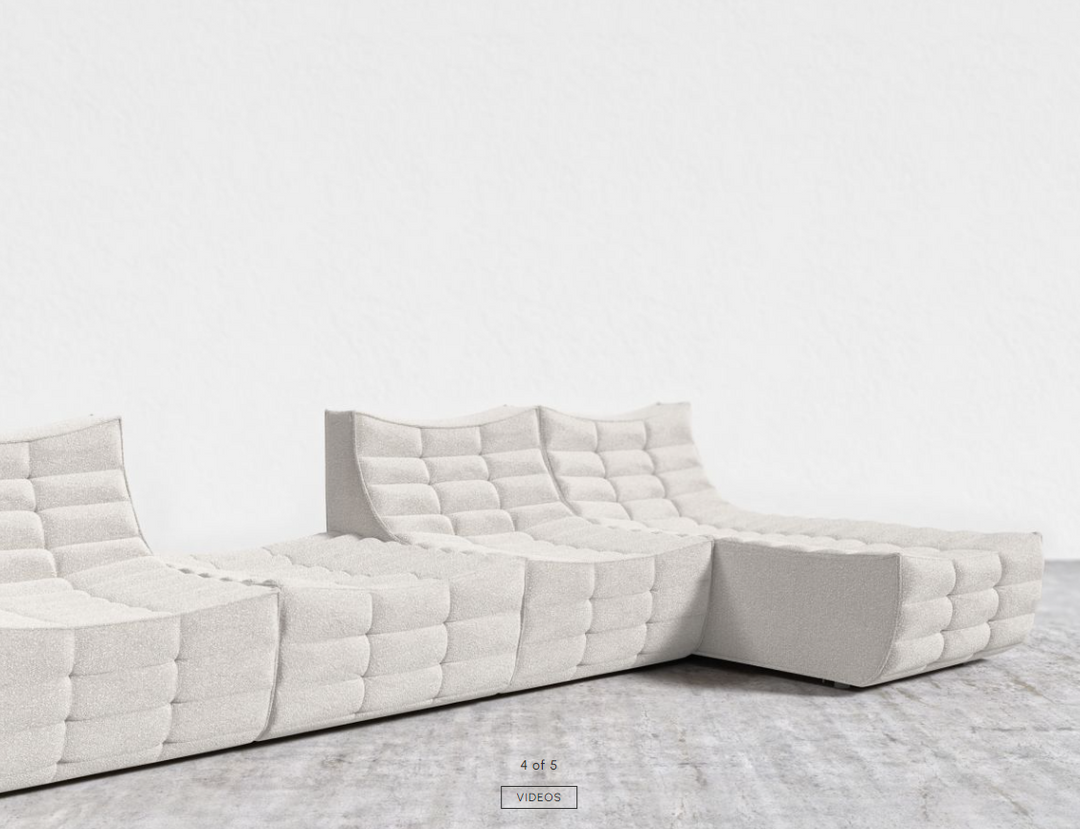 Baxter Vintage Square Array Modular Sectional Sofa