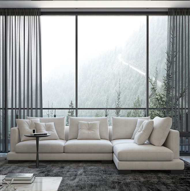 Sytti Fabric L Shaped Modern Sectional Couch