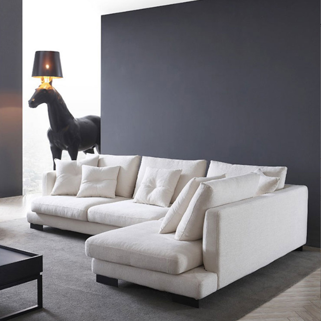 Sytti Fabric L Shaped Modern Sectional Couch