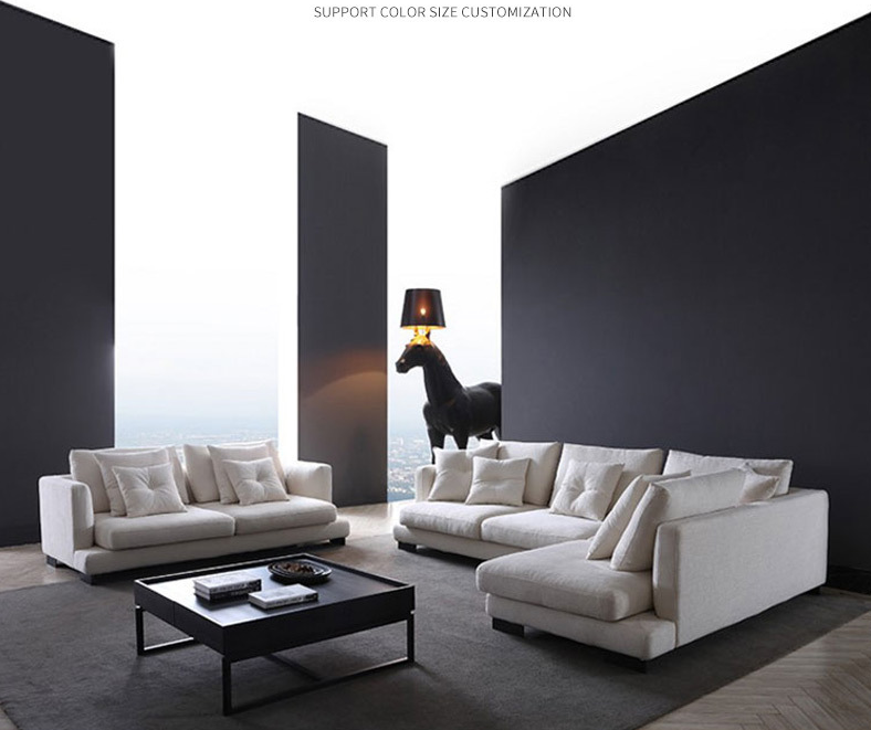 Sytti Fabric L Shaped Modern Sectional Couch