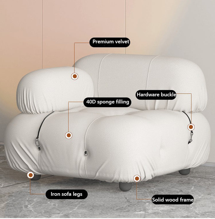 Sherpe Three-Seater Modular Sofa for Small Spaces