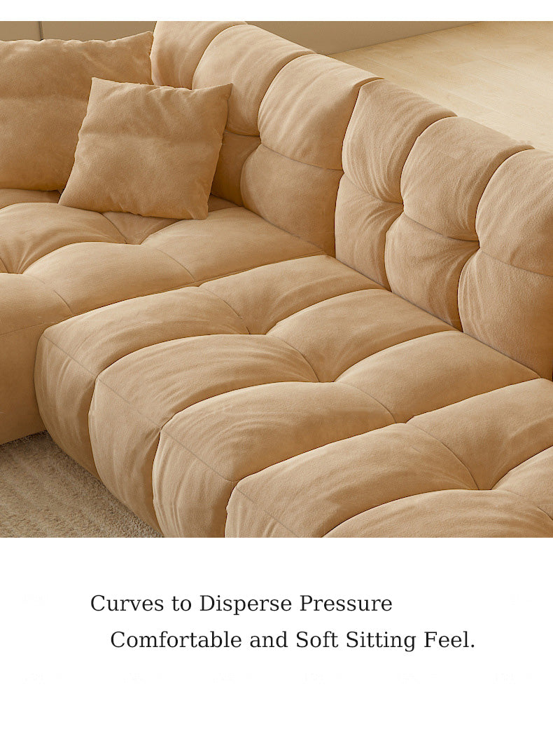Baxter Minimalist Modern Light Luxury Puff Cream Sofa