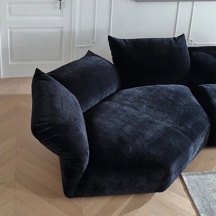 Superior Chenille Petal Modular Sectional Sofa