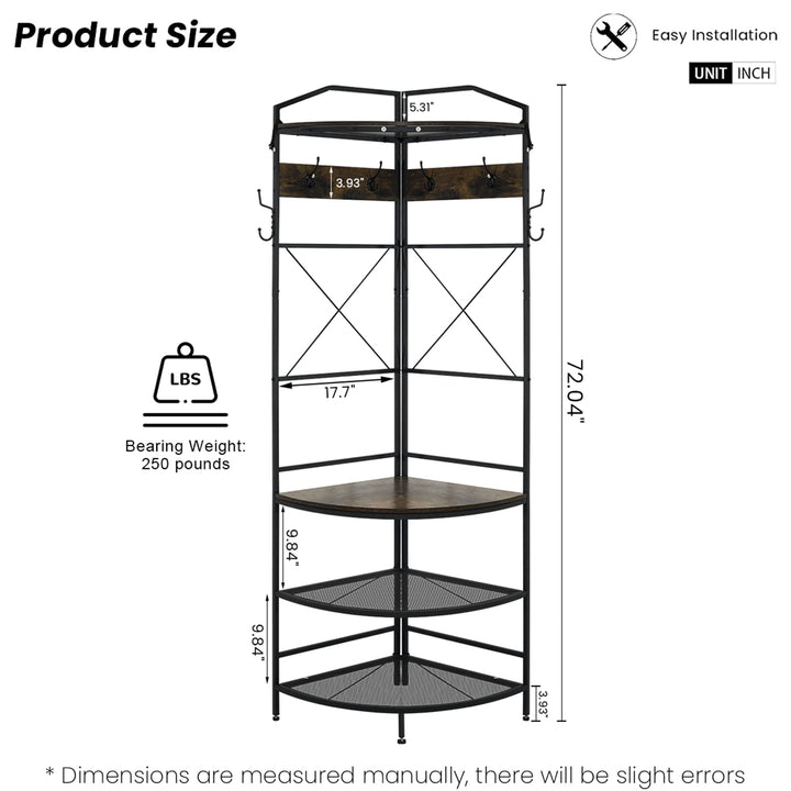 Entryway Coat Rack with Drawer