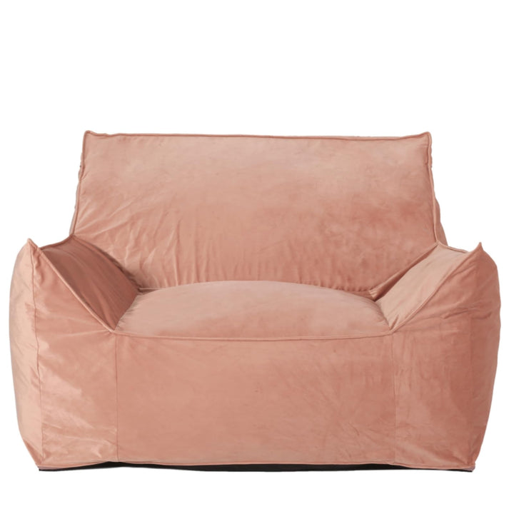 Hooseng Bean Bag Chair for Adults, Kids, Teens, Foam Filled Beanbag Sofa Chair with Armrests & Removable and Machine Washable Velvet Cover for Reading, Gaming in Bedroom, Living Room, Grey