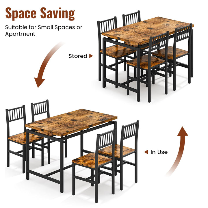 4-Piece Bar Height Dining Table Set