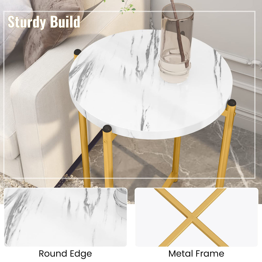 3 Pieces Industrial Living Room Table Set