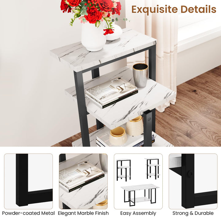 Faux Marble Coffee Table Set of 3