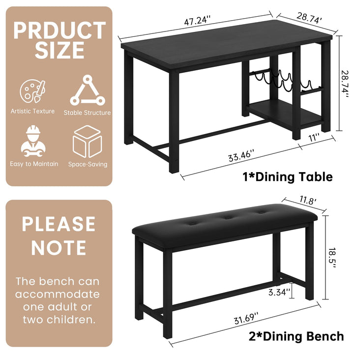Dining Table Set for 2 Longue