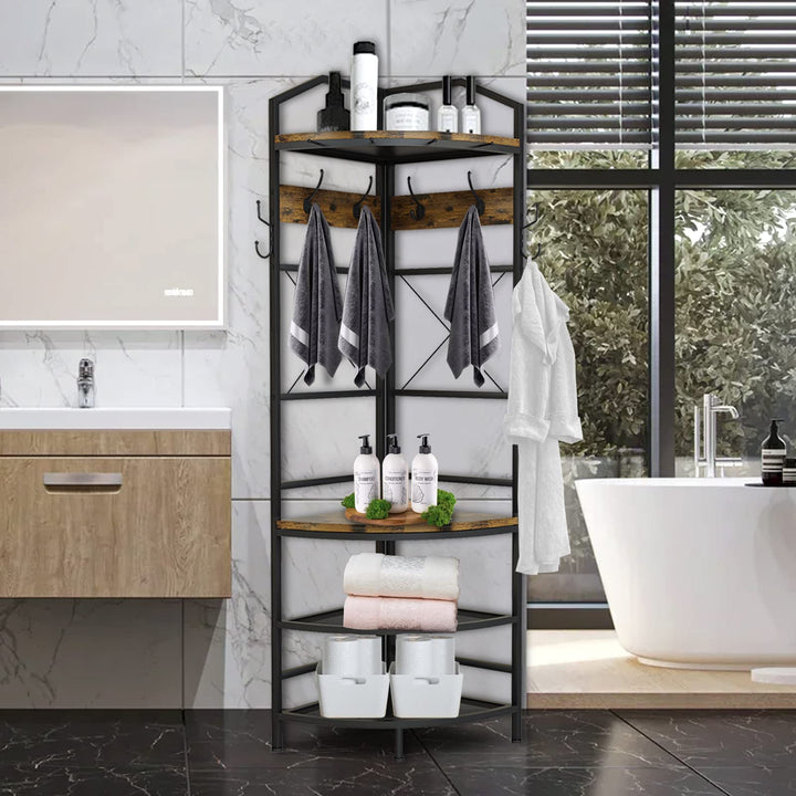 Entryway Coat Rack with Drawer
