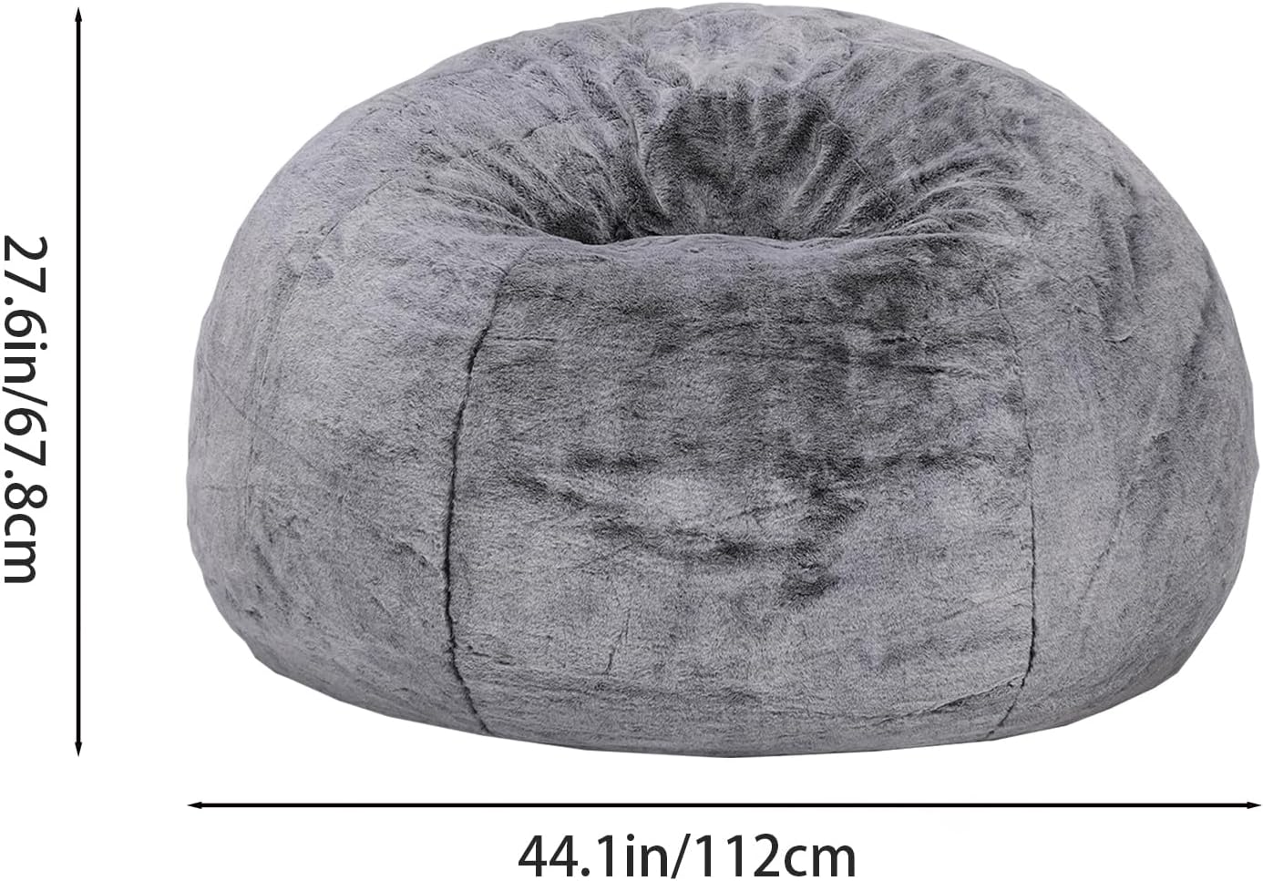 Lamerge Gray Spherical Compression Sofa, Comfortable and Casual