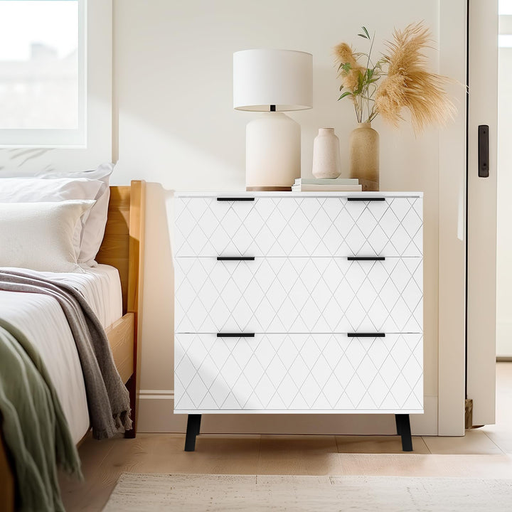 Modern 3 Drawer Dressers Chests of Drawers