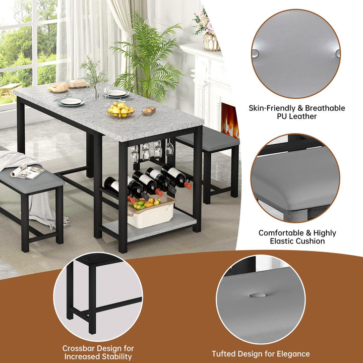 Dining Table Set for 2 Longue