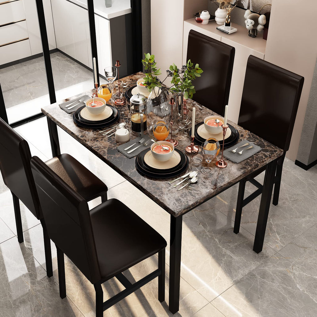 Faux Marble Dining Cheapest Dining Table And Chairs Dining Chairs