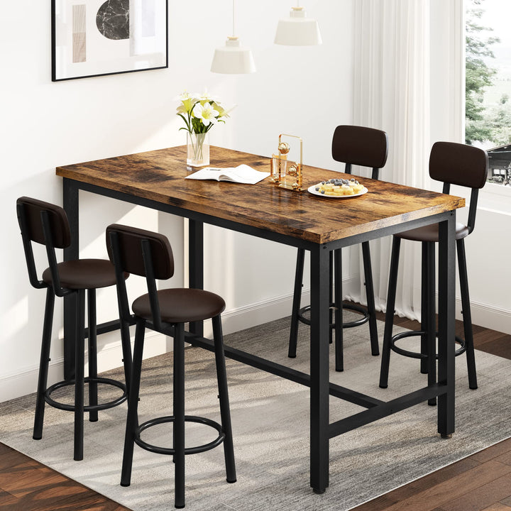 3-Piece Marble Table and Chairs Set
