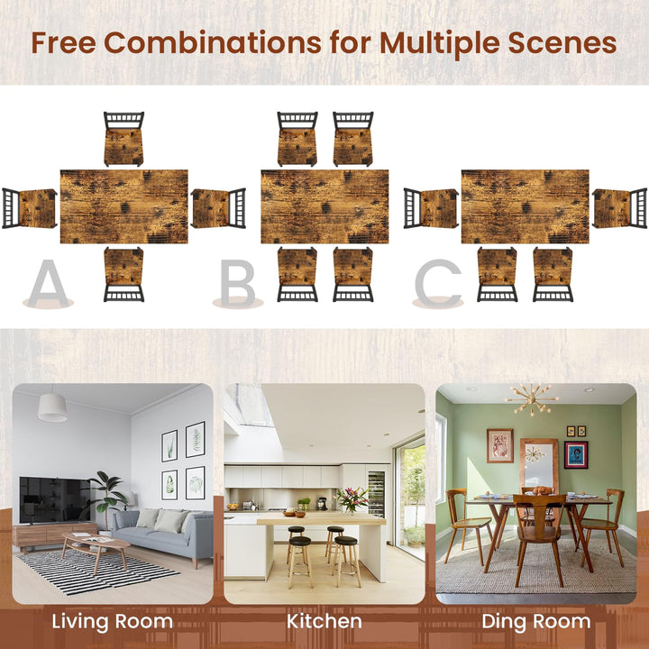 4-Piece Bar Height Dining Table Set