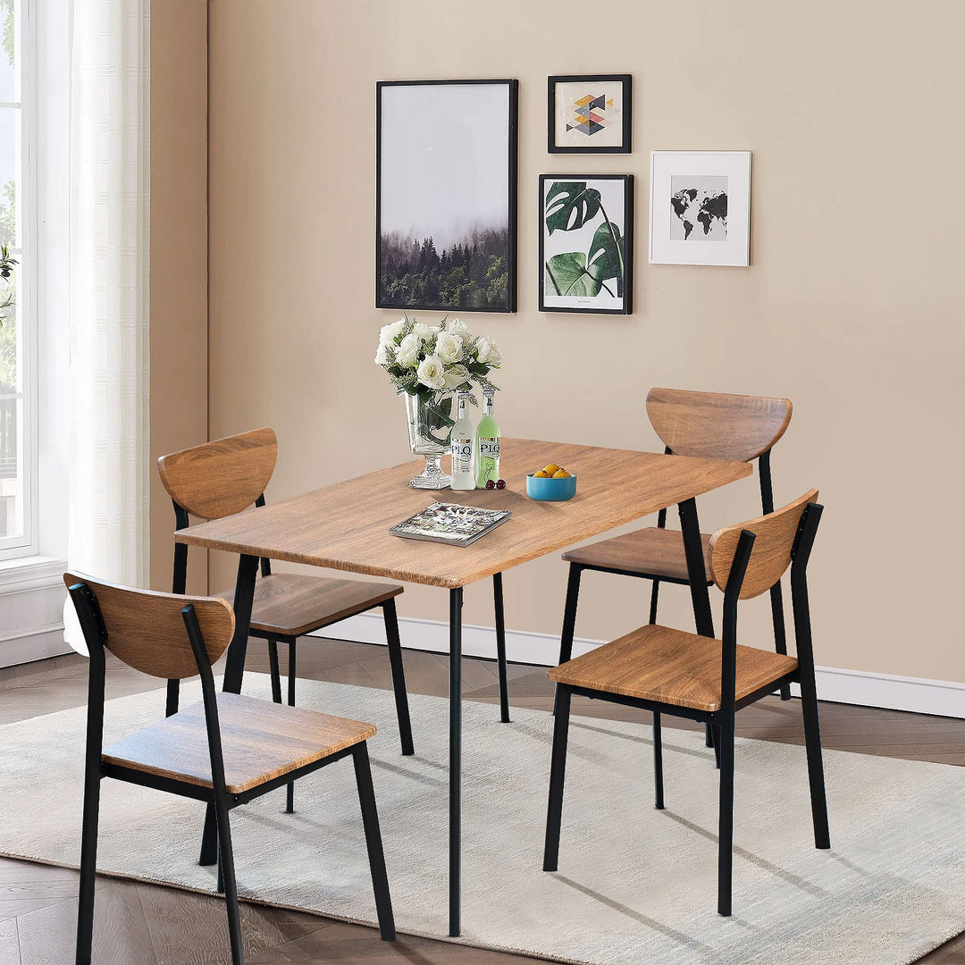 Hooseng Dining Table Set for 4, Piece Rectangular Dining Room