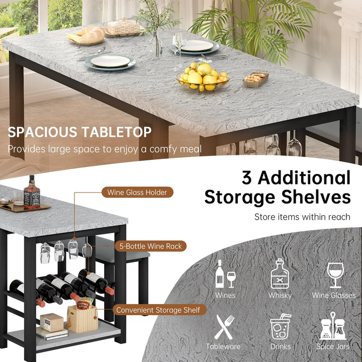 Dining Table Set for 2 Longue