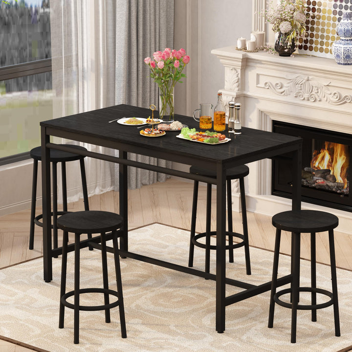 4-Piece Bar Height Dining Table Set