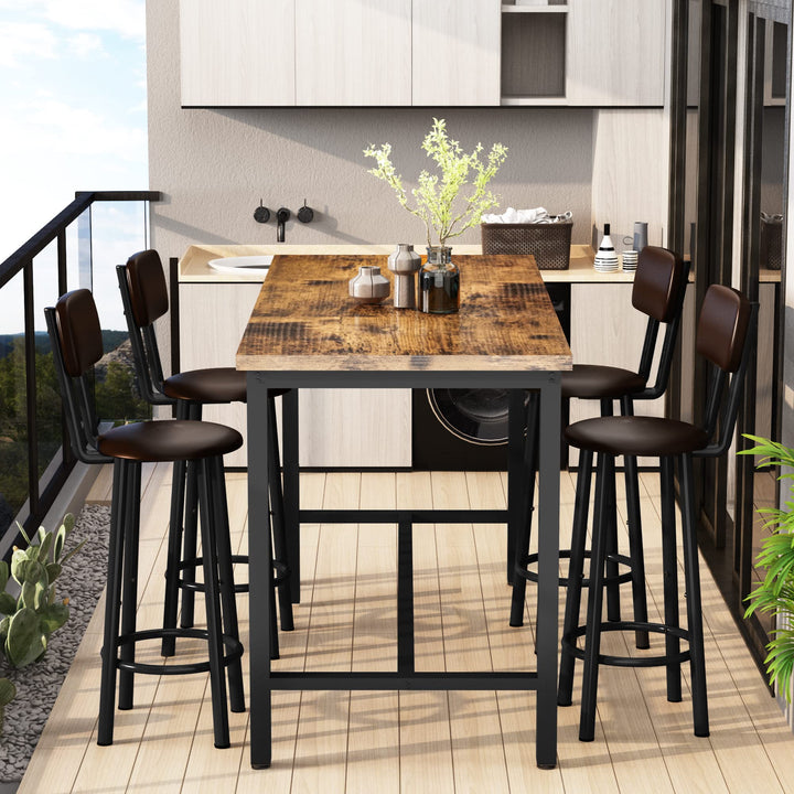 3-Piece Marble Table and Chairs Set