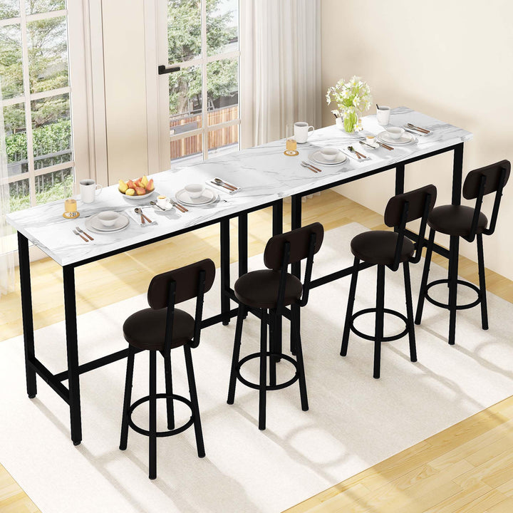 Faux Marble top Dining Table Set for 2