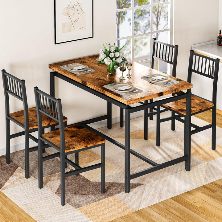 4-Piece Bar Height Dining Table Set