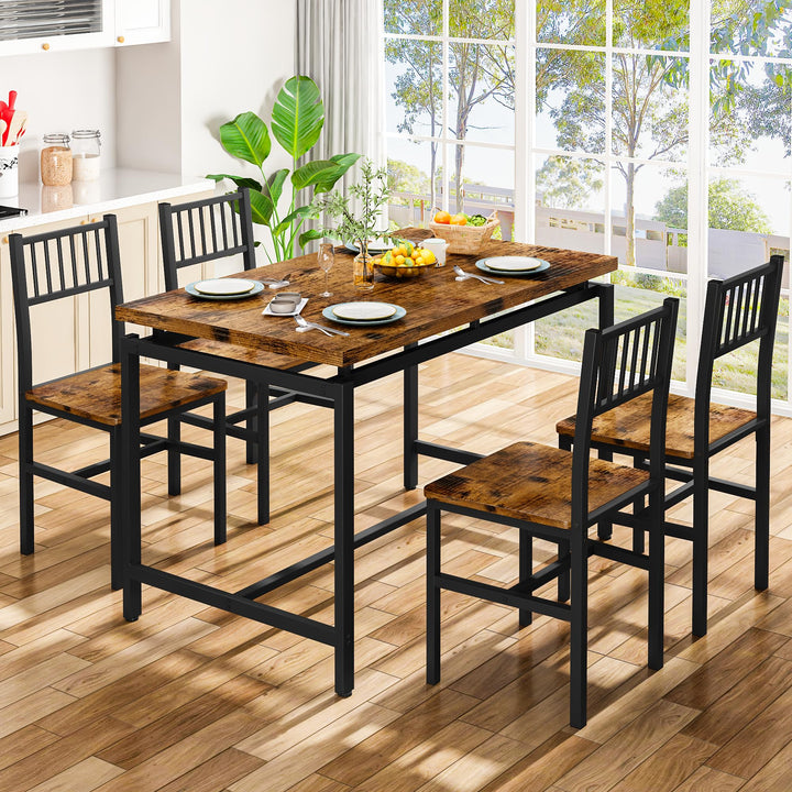 4-Piece Bar Height Dining Table Set