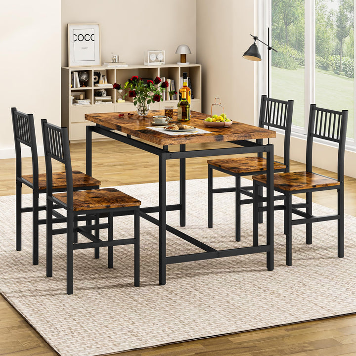 4-Piece Bar Height Dining Table Set