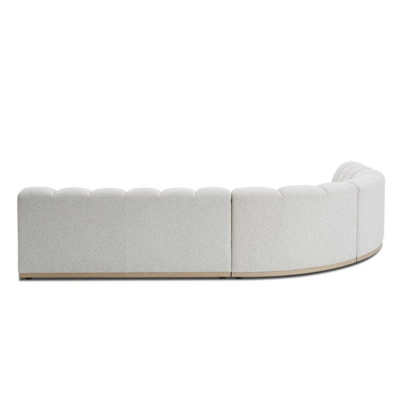Ghita Performance Boucle Armless L Shaped Sectional